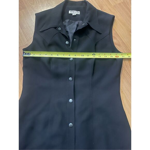 Vintage Bebe 90’s Button Up Dress Y2K Business Goth Women’s Size 8 - Picture 7 of 10